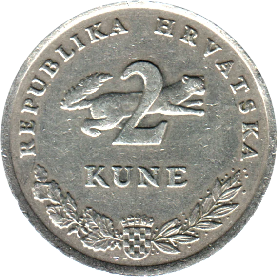 2 Kune, 1993 Reverse