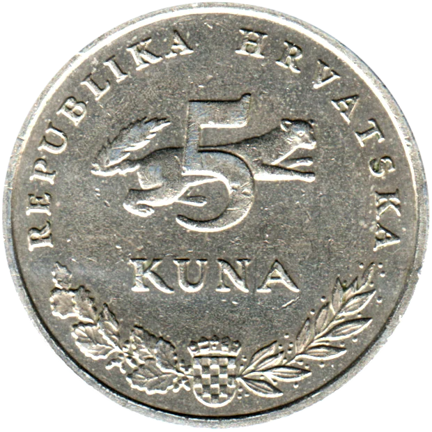 5 Kune, 2003 Reverse