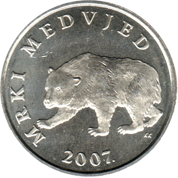 5 Kune, 2007 Obverse
