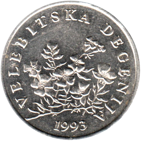 50 lipe, 1993 Obverse