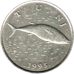 Preview 2 Kune, 1995 obverse
