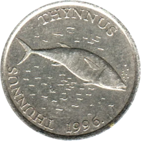 Preview 2 Kune, 1996 obverse