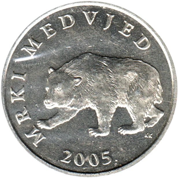 5 Kune, 2005 Obverse