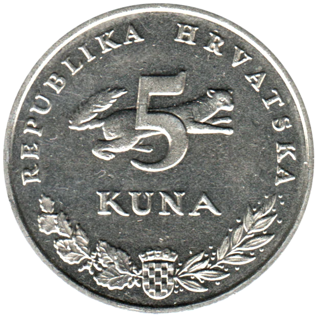 5 Kune, 2005 Reverse