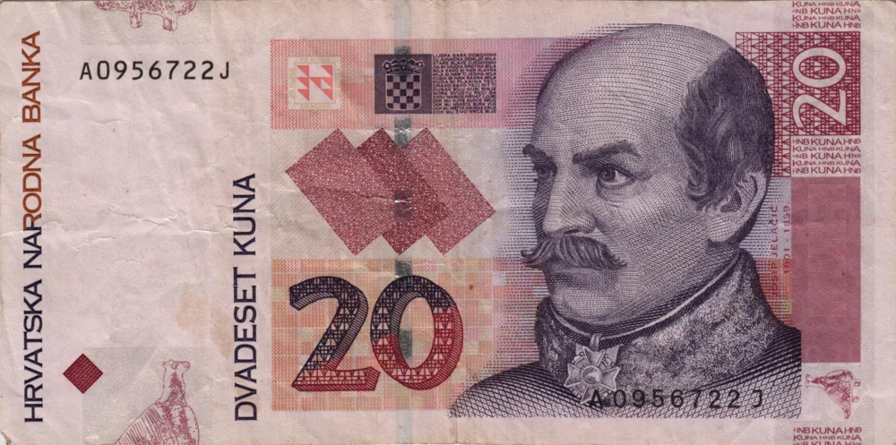 20 Kune, 2001 Reverse