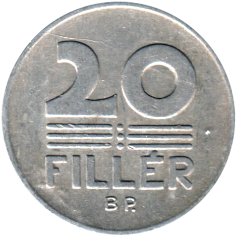 20 fillér, 1975 Reverse