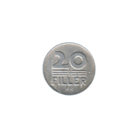 Preview 20 fillér, 1975 reverse