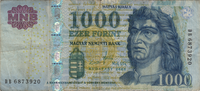 Preview 1000 Forint, 2009 reverse