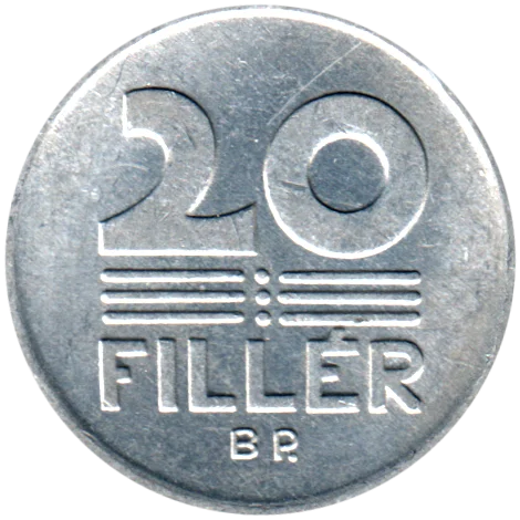 20 fillér, 1986 Reverse