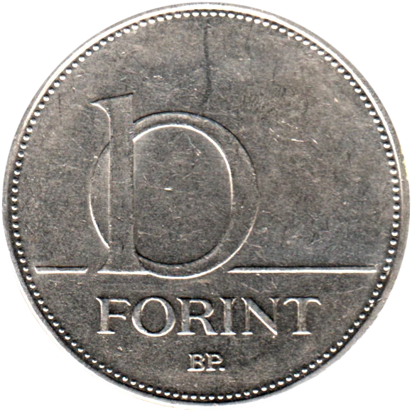 10 Forint, 1995 Reverse