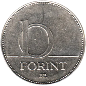 Preview 10 Forint, 1995 reverse