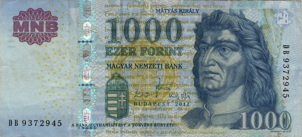 1000 Forint, 2011 Reverse
