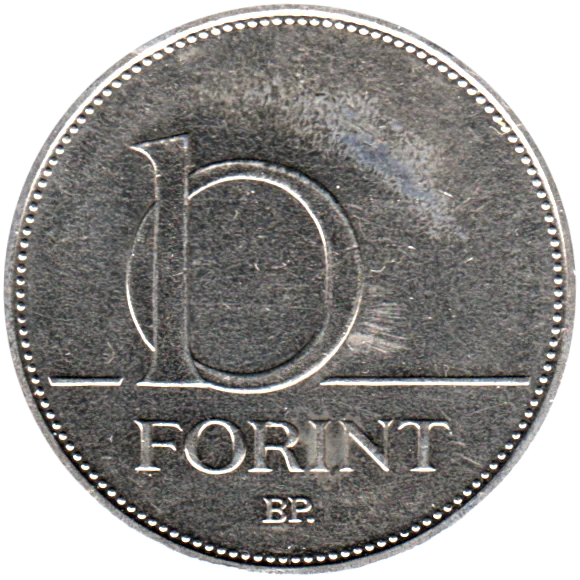 10 Forint, 2008 Reverse