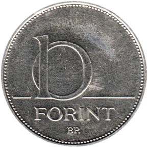 Preview 10 Forint, 2008 reverse