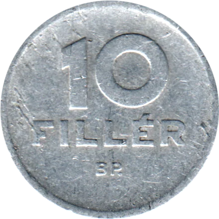 10 fillér, 1957 Reverse