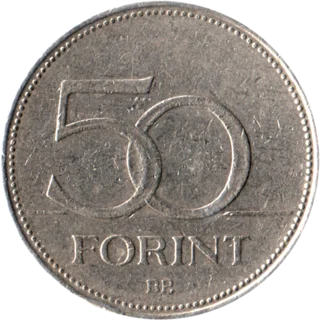 Preview 50 Forint, 1995 reverse