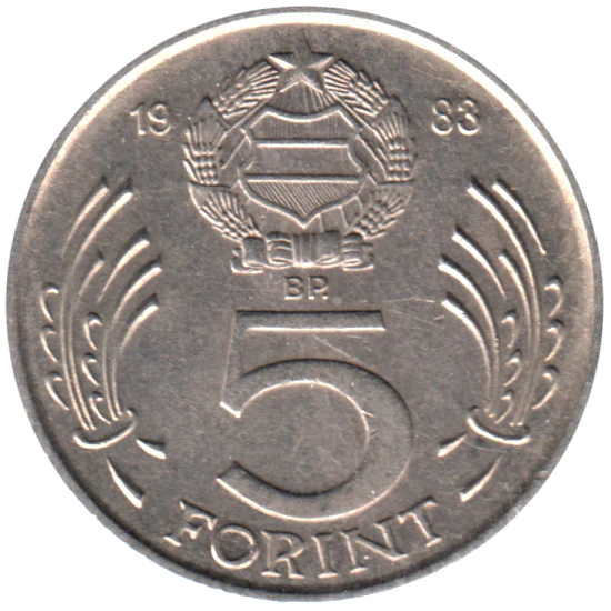 5 Forint, 1983 Reverse