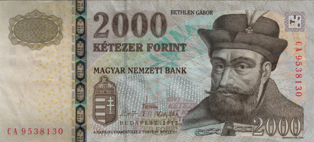 2000 Forint, 2013 Reverse