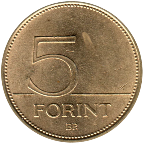 5 Forint, 1993 Reverse
