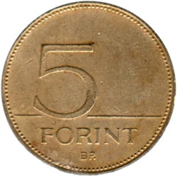 Preview 5 Forint, 1999 reverse