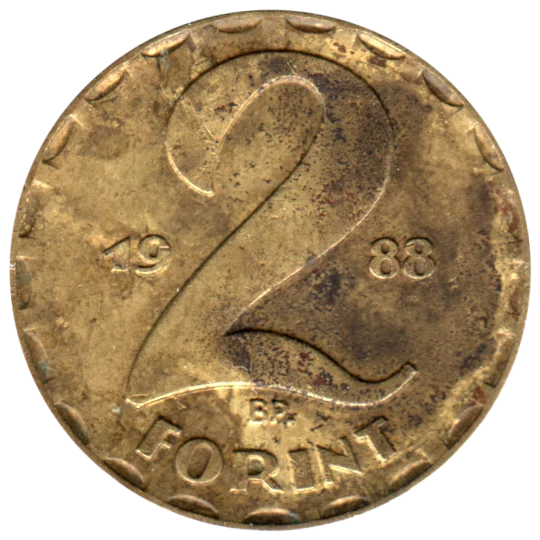 2 Forint, 1988 Reverse
