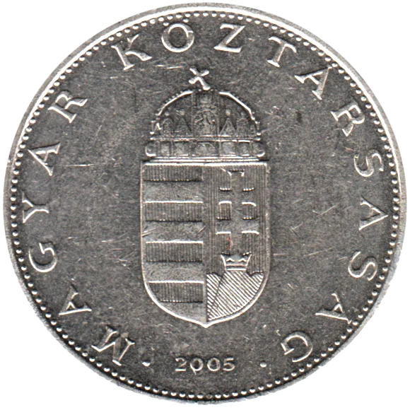 10 Forint, 2005 Obverse