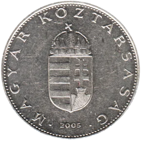 Preview 10 Forint, 2005 obverse