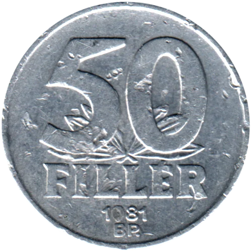 50 fillér, 1981 Reverse