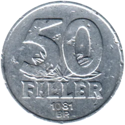 Preview 50 fillér, 1981 reverse