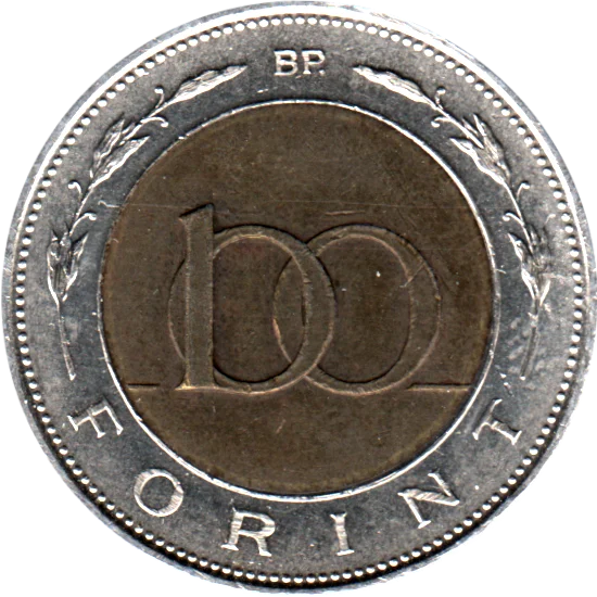 100 Forint, 2004 Reverse