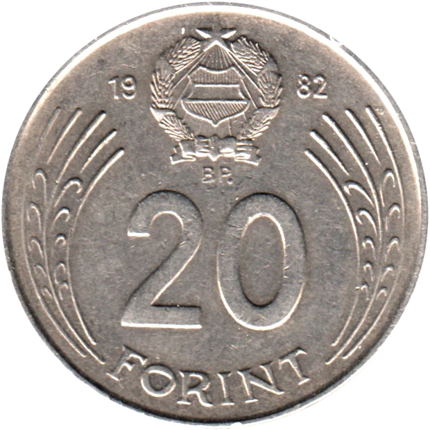 20 Forint, 1982 Reverse