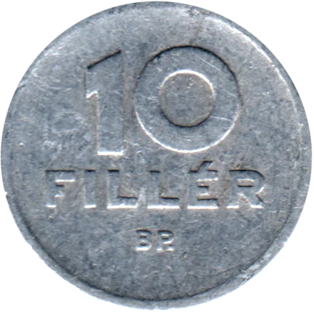 10 fillér, 1961 Reverse