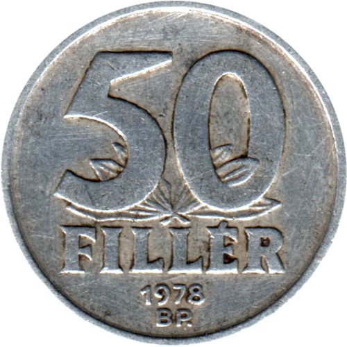 50 fillér, 1978 Reverse