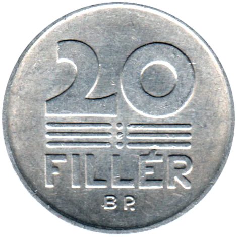 20 fillér, 1989 Reverse
