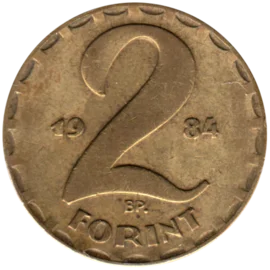 Preview 2 Forint, 1984 reverse