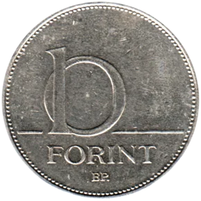 Preview 10 Forint, 2004 reverse