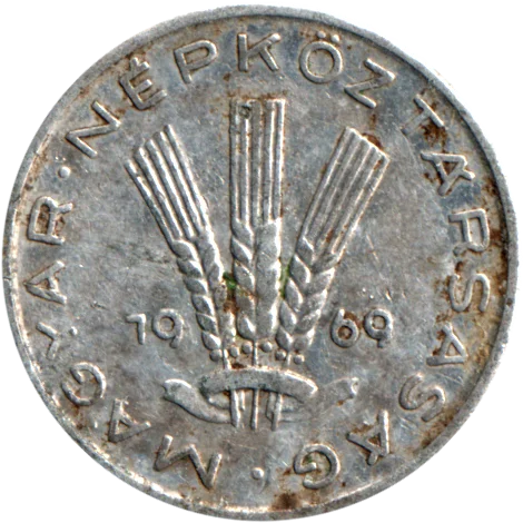 20 fillér, 1969 Obverse