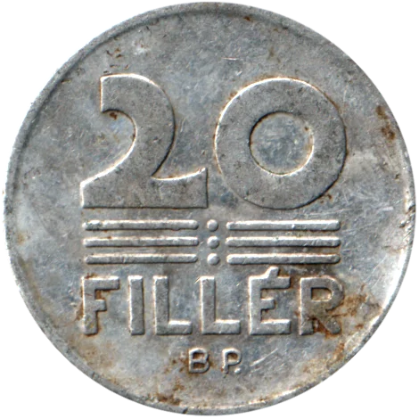 20 fillér, 1969 Reverse