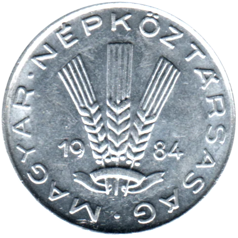 20 fillér, 1984 Obverse