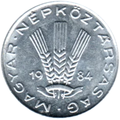 Preview 20 fillér, 1984 obverse