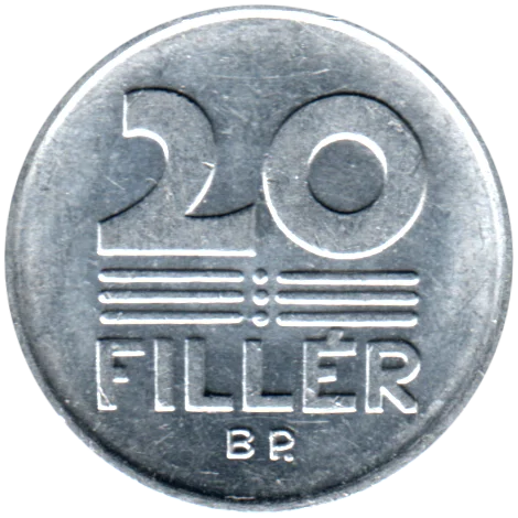 20 fillér, 1984 Reverse