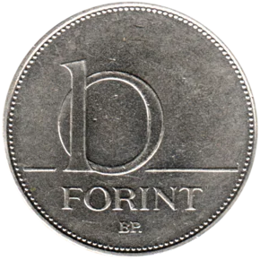 Preview 10 Forint, 2006 reverse
