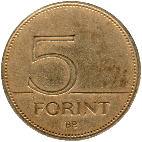 5 Forint, 1995 Reverse