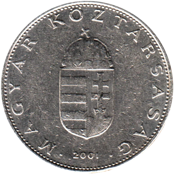 10 Forint, 2001 Obverse