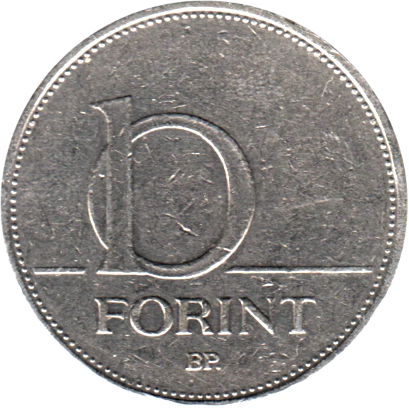 10 Forint, 2001 Reverse