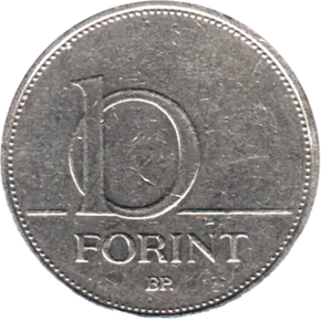 Preview 10 Forint, 2001 reverse