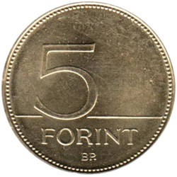 Preview 5 Forint, 2013 reverse