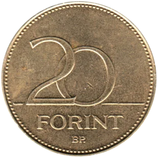 Preview 20 Forint, 2008 reverse