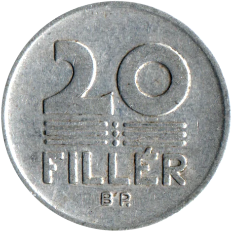 20 fillér, 1977 Reverse