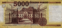 Preview 5000 Forint, 2017 obverse
